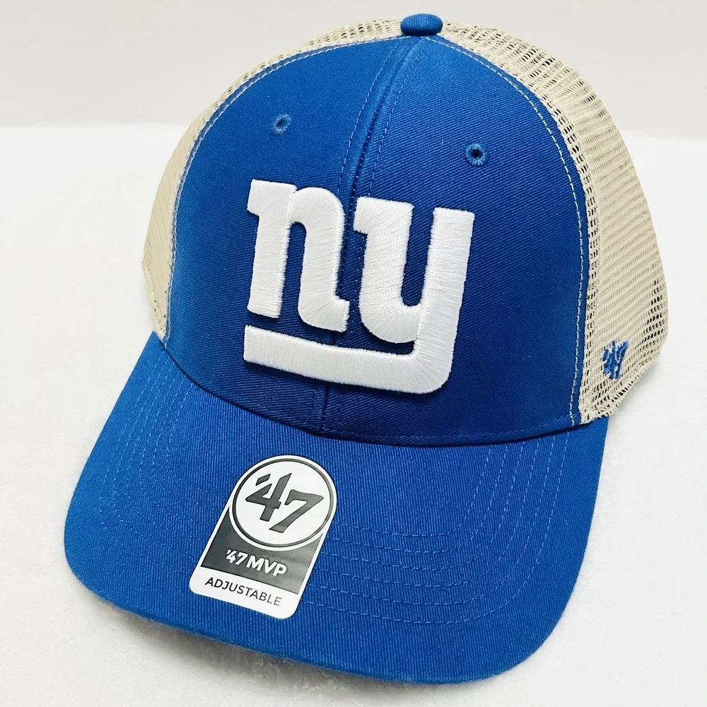 '47 Brand New York Giants Trucker MVP Hat Cap Snapback Adjustable Blue NFL